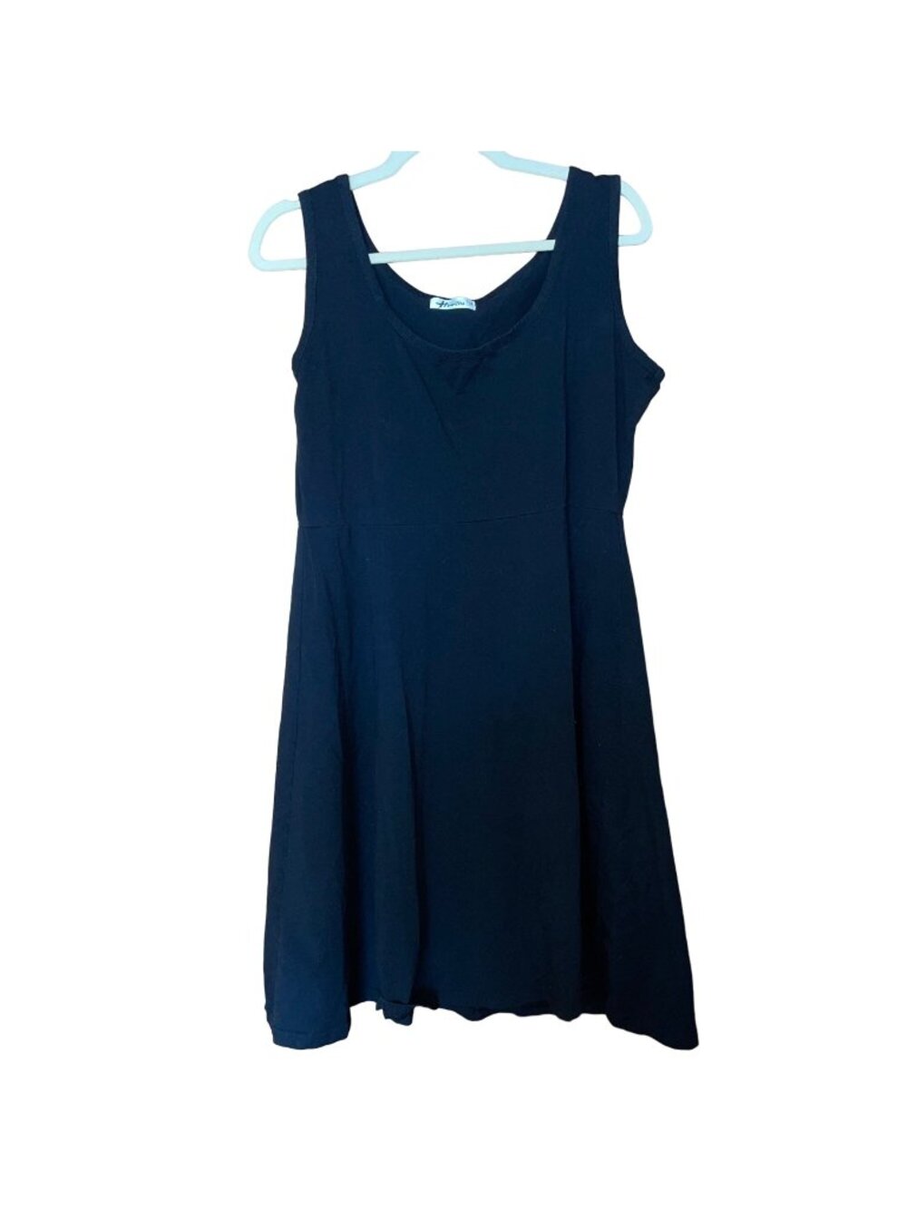 Herou Womens Sleeveless Black A-Line Dress 2XL